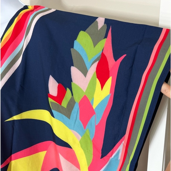 Boho V Neck Multicolor Maxi Kaftan Cover Up Dress - Picture 9 of 12